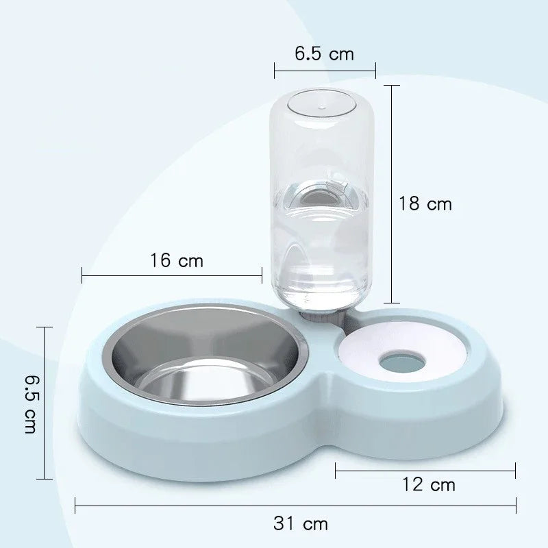 New Design 2 in 1 Updated Smart Control Automatic Dog and Cat Feeder Small Animal Timed Water and Food Double Bowls Pet Products