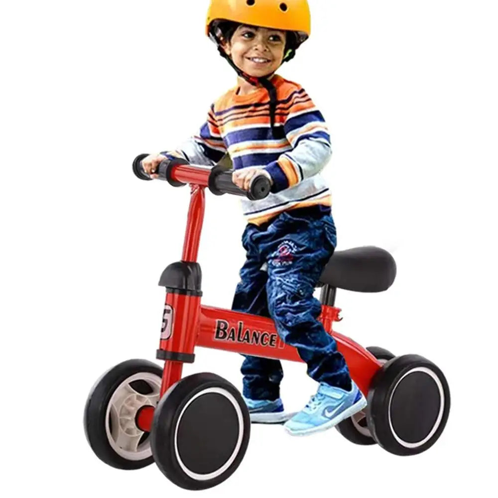 Children Bicycle 4 Wheel Baby Walker Baby Balance Bike Kids Scooter Baby Stroller For 1-6 Years Old Outdoor Ride-on Toys