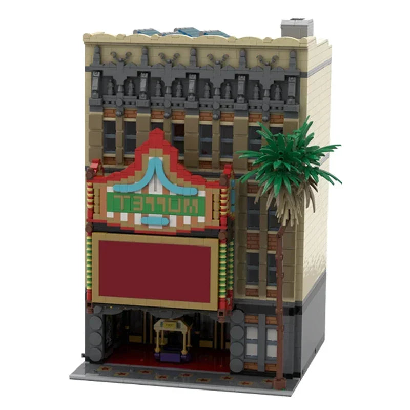 Popular Moive Street View Model Moc Building Bricks Doll Theater Technology Modular Blocks Gift Christmas Toys DIY Sets Assembly