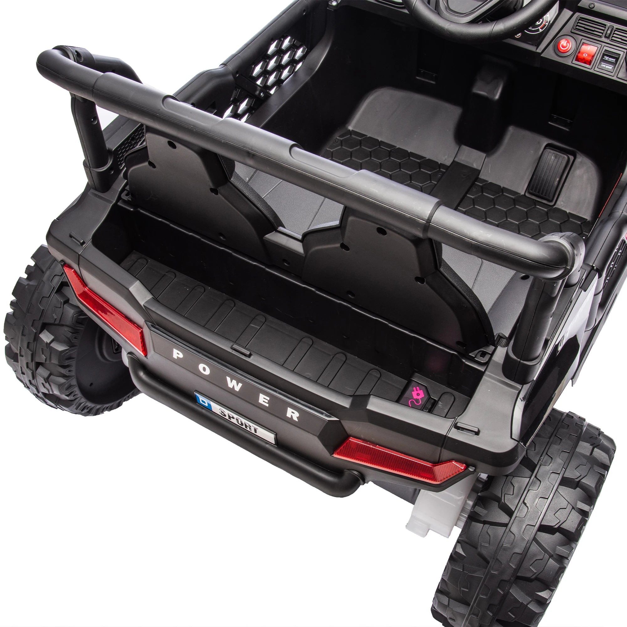 24v Kids Ride On Utv,Electric Toy For Kids W/Parents Remote Control,Four Wheel Suspension,Low Start,Adjustable Speed Car Toys