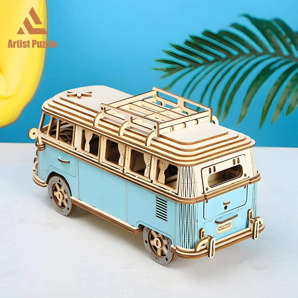 3D Wooden Model Montessori Education Near Me Party Games Building Block Toy Desk Decoration Craft Diy Car Gift For Kids Adults