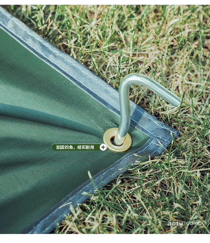 Waterproof Oxford Ground Sheet Floor Cloth Camping Mat Picnic Mat Oxford Cloth Wear-Resistant Anti-Tie Floor Mat With Nails