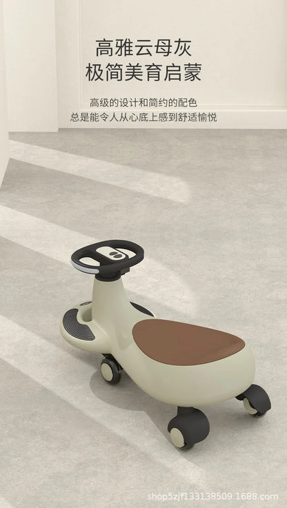 Twist car, children, boy, baby, girl, toy, mute, universal wheel, anti-rollover, girl&