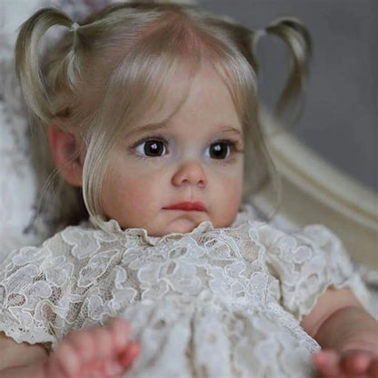 American Girl Doll: 60CM Soft Silicone Reborn Baby with Realistic 3D Skin Pattern - Perfect Toy for Girls