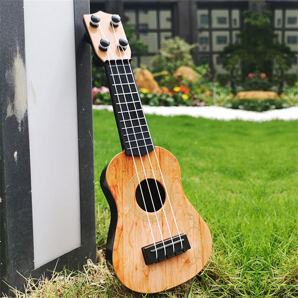 25cm Ukulele Toy 4-string Small Guitar Model Children Early Music Enlightenment Musical Instrument Gifts