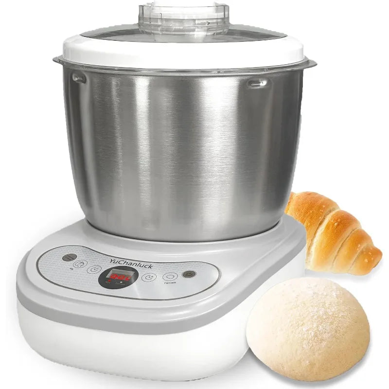 YUCHANLUCK Dough Mixer 7L Large Capacity Electric Dough Maker with Ferment Function - Dough whisk 304 Stainless Steel Blender