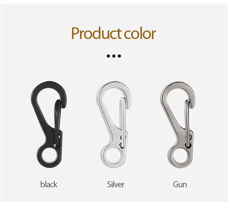 EDC SF Gear Mini Spring Hang Mountain Climb Paracord Quickdraw Carabiner Tactical Keyring Survive Camp Clasp Hook Backpack Hike