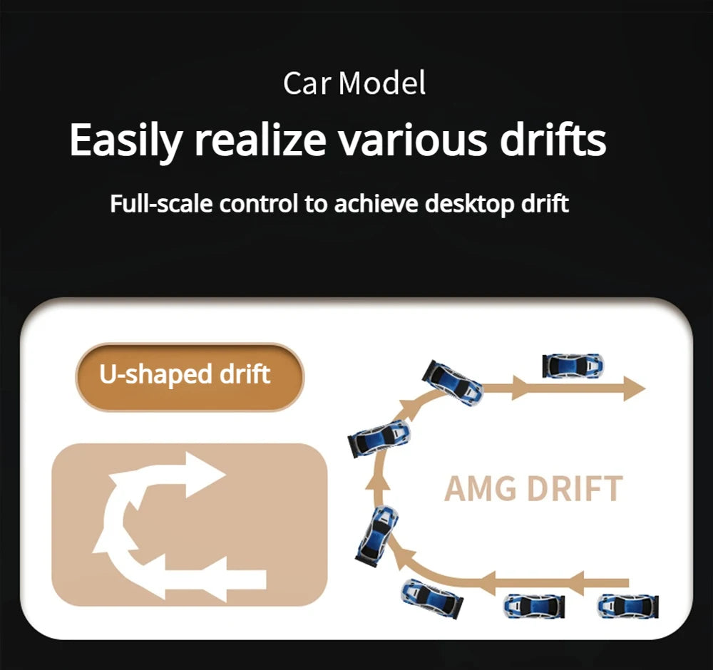 1/43 2.4G Mini RC Drift Car 4WD Remote Control Car High Speed Four Wheel Drive Radio Controlled Racing Car Model Boy Toy Gift