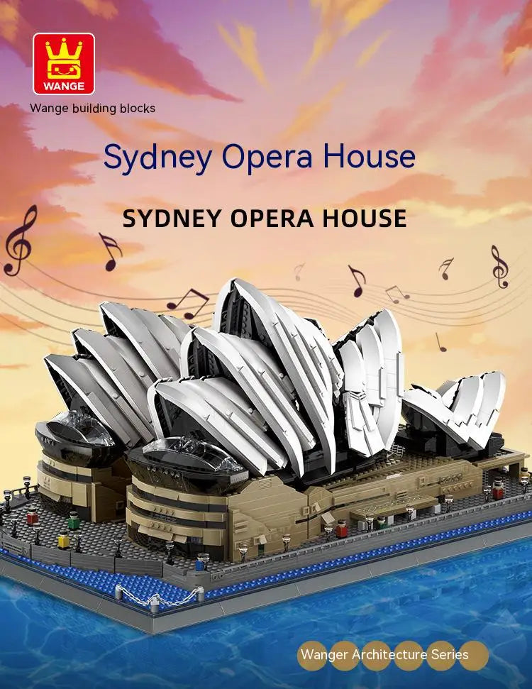 Famous Architecture Australia Sydney Opera House City Model Building Blocks Bricks Christmas Gifts Birthday Toys