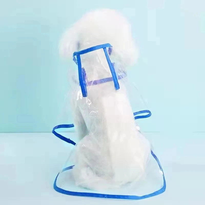 Pet Dog Puppy Transparent Rainwear Poncho
