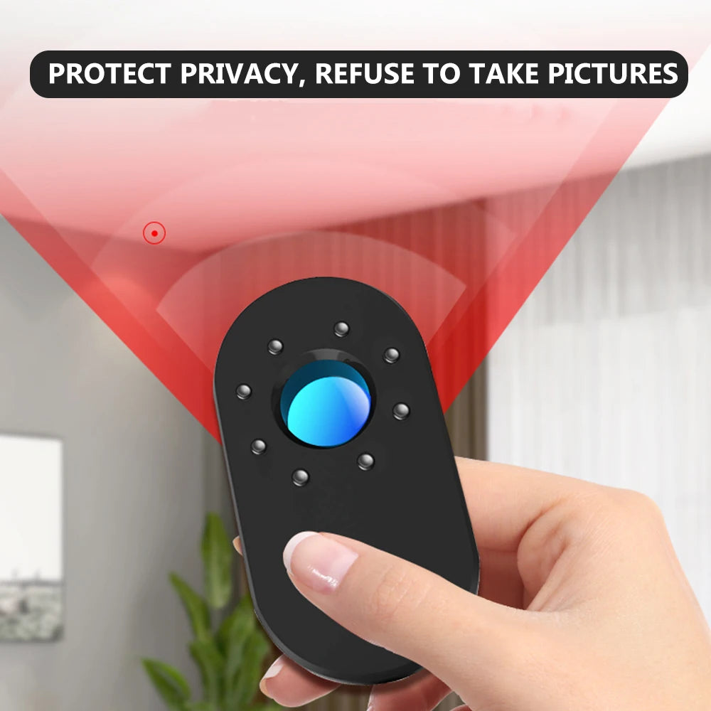 Mini Anti-Candid Camera Detector Travel Hotel Handheld Anti Peeping Theft Alarm Infrared Detector Security Protection Sensor