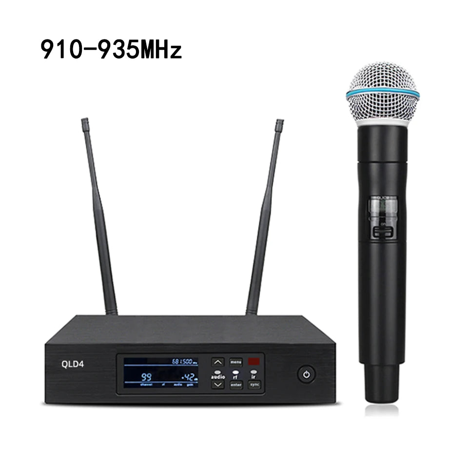 accessories musical instrument QLXD4 Beta58a 900MHz Wireless Microphone Stage Performance Singing Party  church