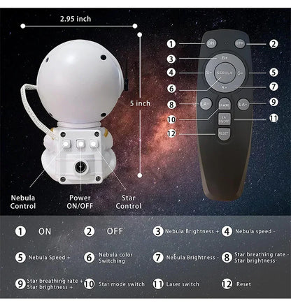 Astronaut LED Galaxy Projector