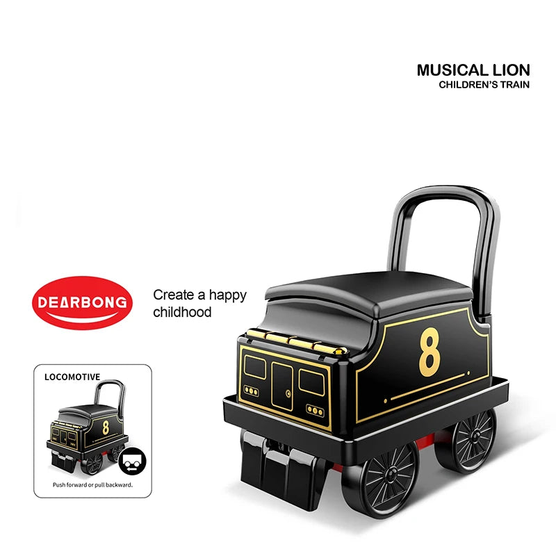 Ride On Train Track Toy Train Electric Car Child Baby Walker Stroller Toy Baby Ride 1 Year Electric Car Toys for Toddler