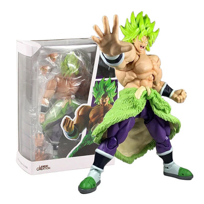 Anime Dragon Ball Super Broly Figure SHF Movable Super Saiyan Action Figure Collection Doll Figurine Toys 22cm Broli Model Toys