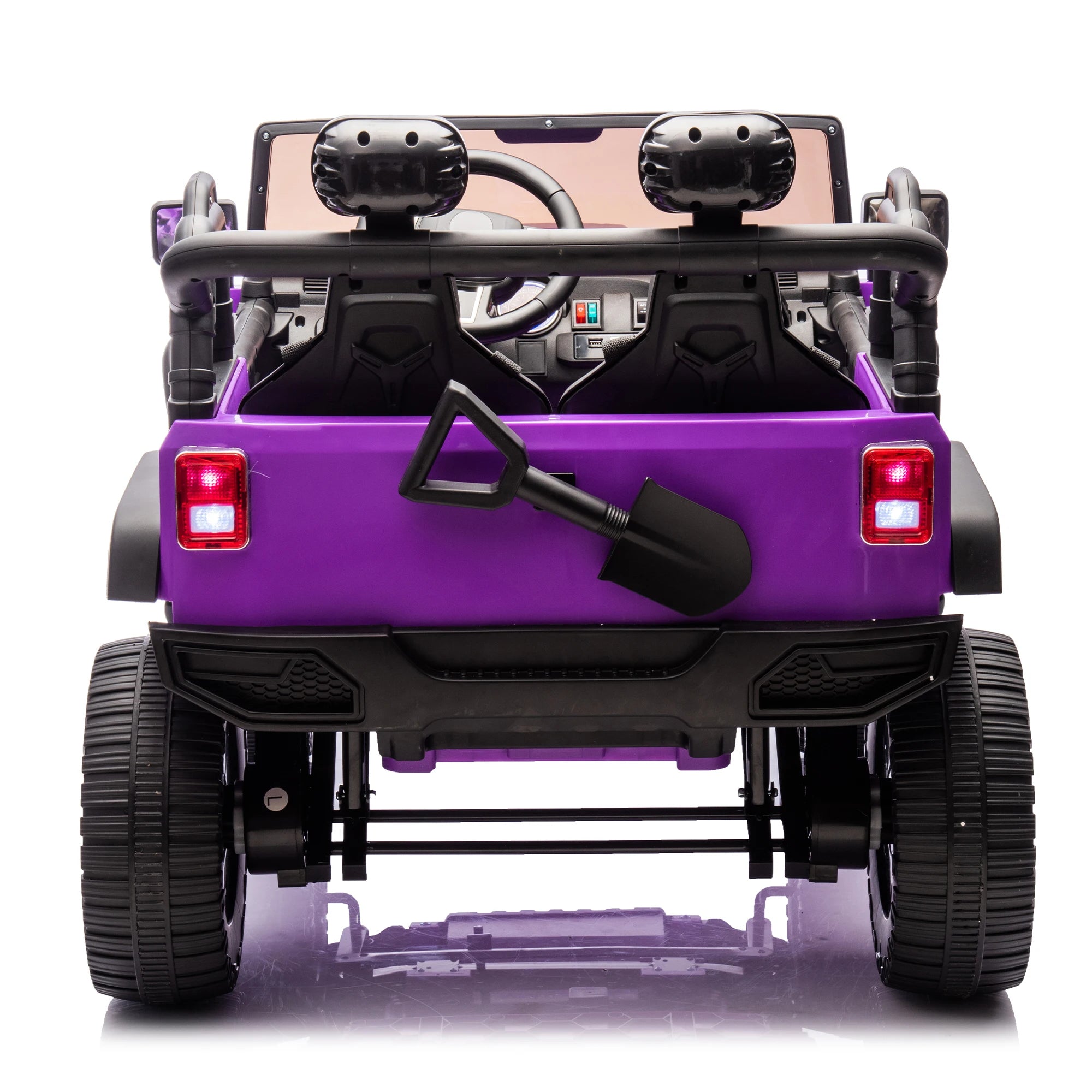 24V Two-Seater Kids Ride On Truck Car W/Parents Control,200w*2,Seat width 20.28in,Four-wheel Suspension,LED Lights Kids Ride Toy