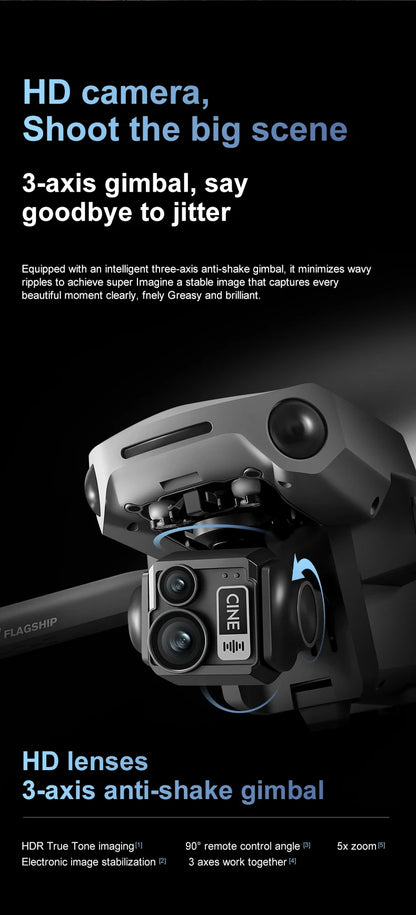 ZLL D12 Drone With 8K HD Camera Screen Remote GPS 360° Obstacle Avoidance 5G Wifi FPV Brushless Motor RC Dron Load capacity 500g