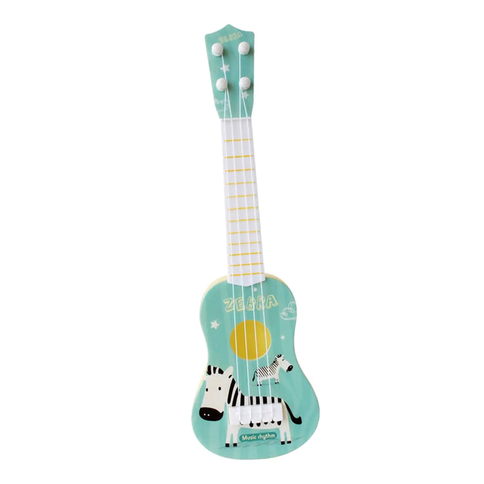 Guitar Toy Kids Toy Ukulele Educational Toys Musical Instrument Toy for Children Birthday Gifts Preschool Toddler Beginner