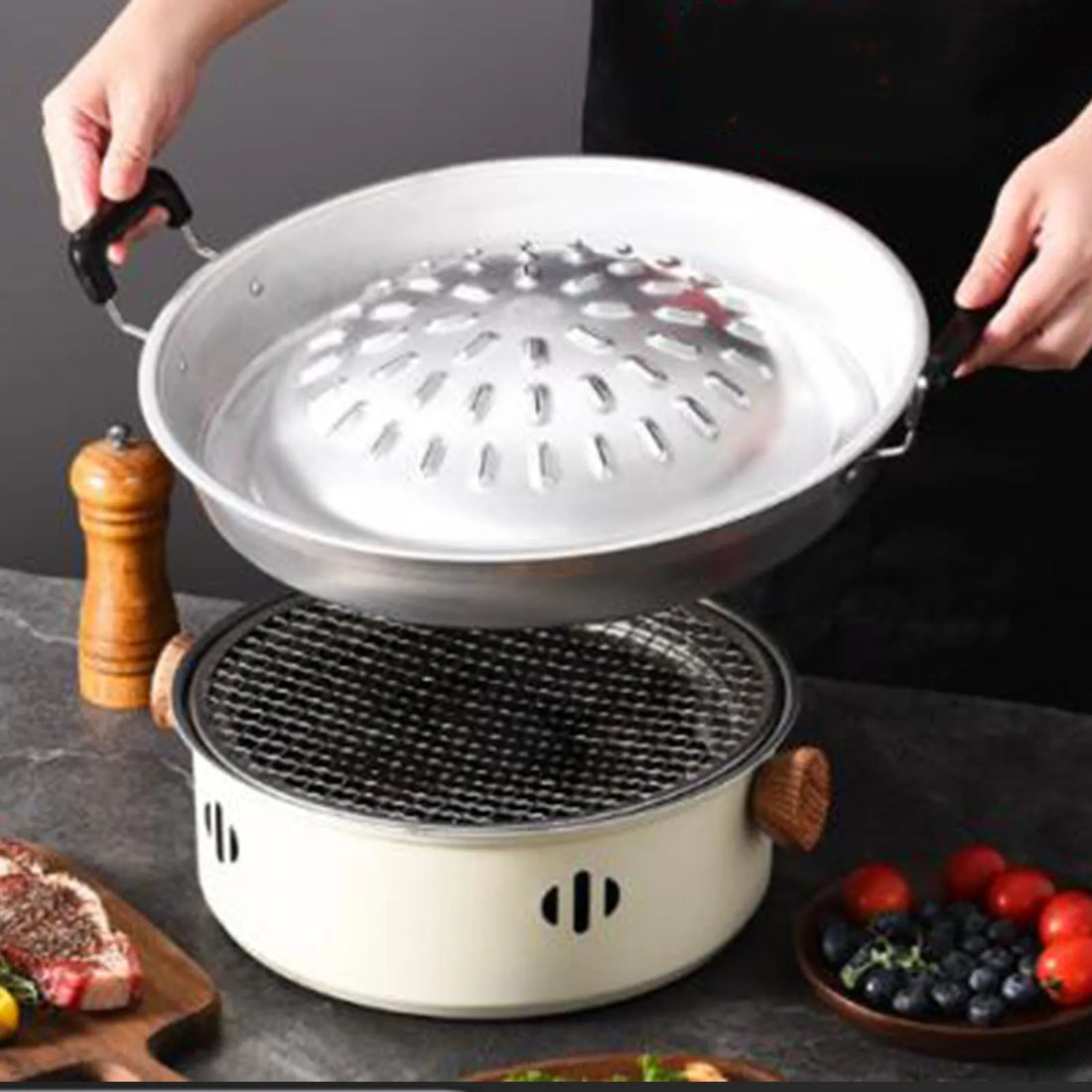Barbecue Grill Pot