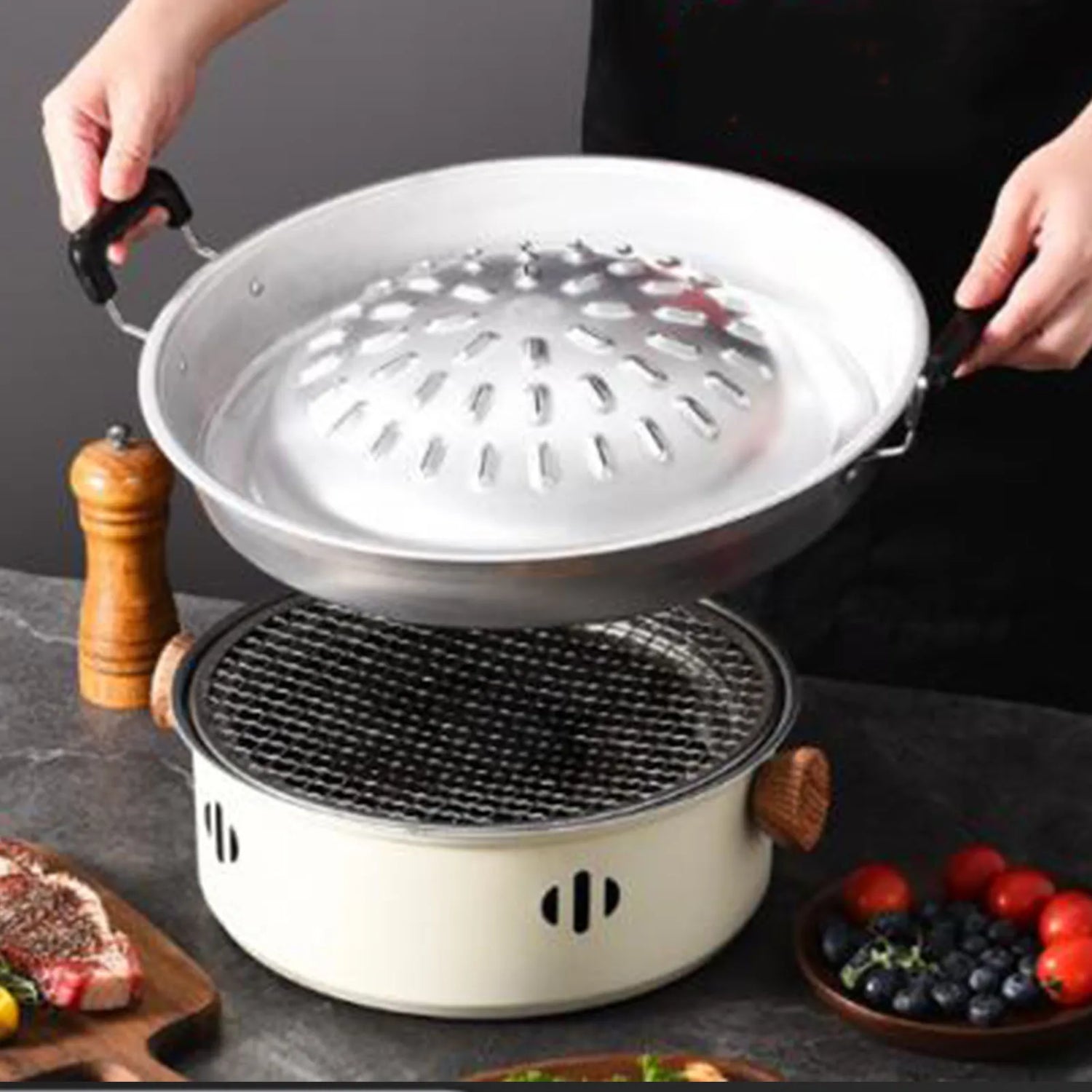 Barbecue Grill Pot