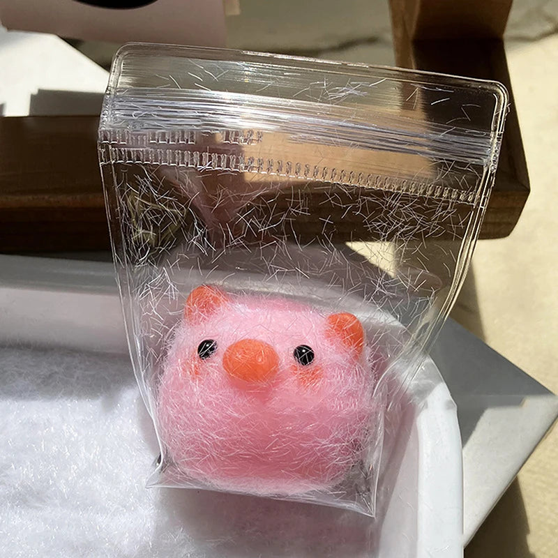 1PC Miniature Chick Pig Animal Relief Squeeze Toy Sticky Squishy Mini Penguin Duck Stress Relief Squishy New Fidget Toy
