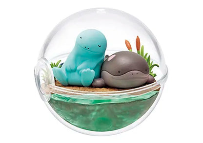 Genuine Re-Ment Pokemon Terrarium Collection Relaxing Time Psyduck Quagsire Trapinch Slowpoke Goomy Munchlax Blind Box Toys Gift