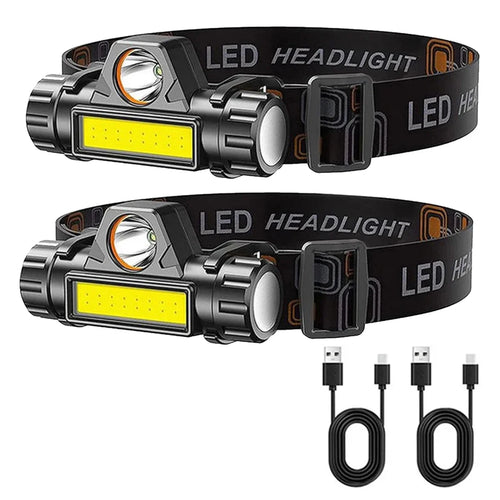 1-5PCS Rechargeable COB LED Headlamp Strong Magnetic Powerful