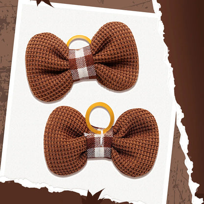 Dog Hair Bow Rubber Bands 10 pcs