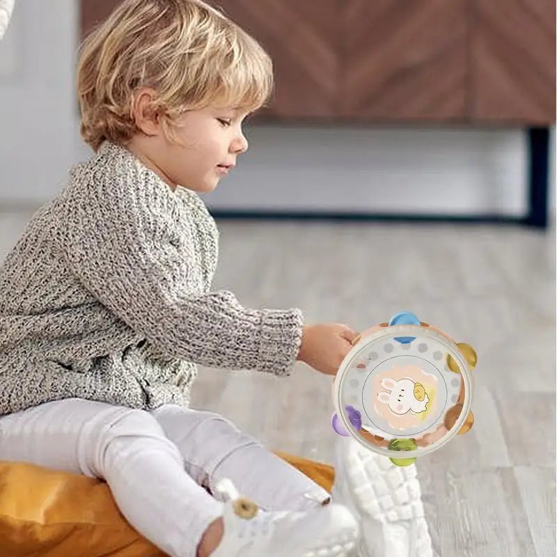 Tambourines Musical Instrument Tambourine Instrument Toy For Children Early Learning Toys For Children Over 3 Hand Grip Training