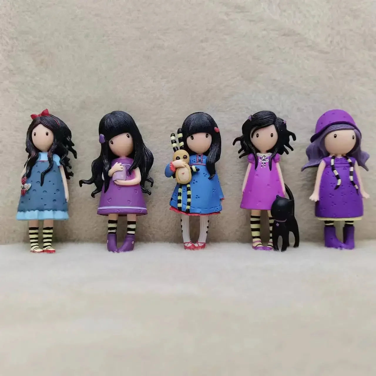 Cute Santoro Gorjuss  dolls toys Miniature Gorjuss Action figures Model for Kids Toys Girl Birthday Present Gifts