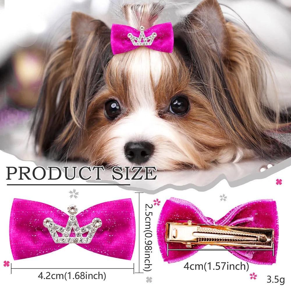 Pet Dog Bow Hairpin