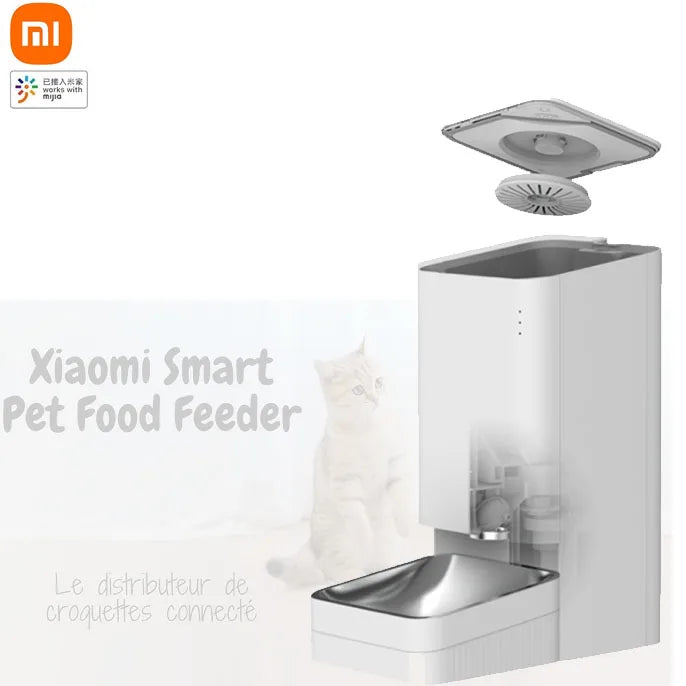 Xiaomi Mijia Smart Pet Feeder Automatic Feeding Timing Design Keep Food Fresh Make a Pet Diet Plan Work With Mi Home App