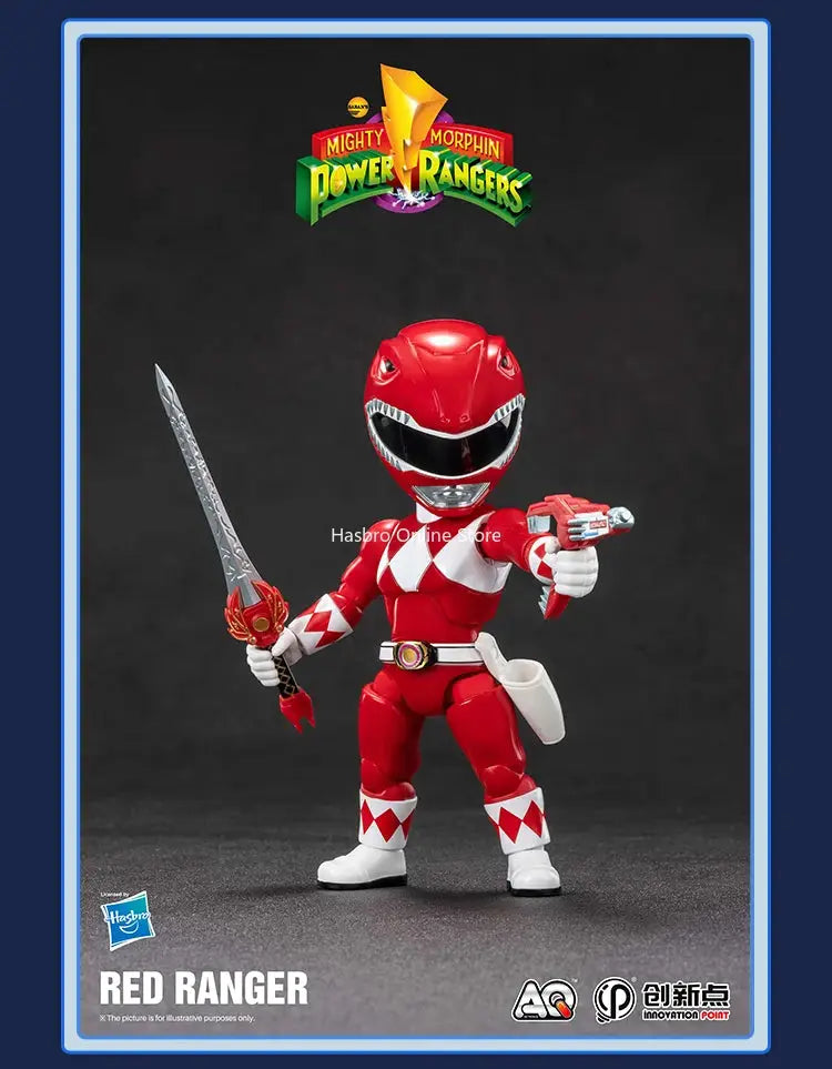 Hasbro Power Rangers Dino Fury Red Ranger Limited Edtion Q Version Action Figure Collectible Toys Chirstmas Gift 500398