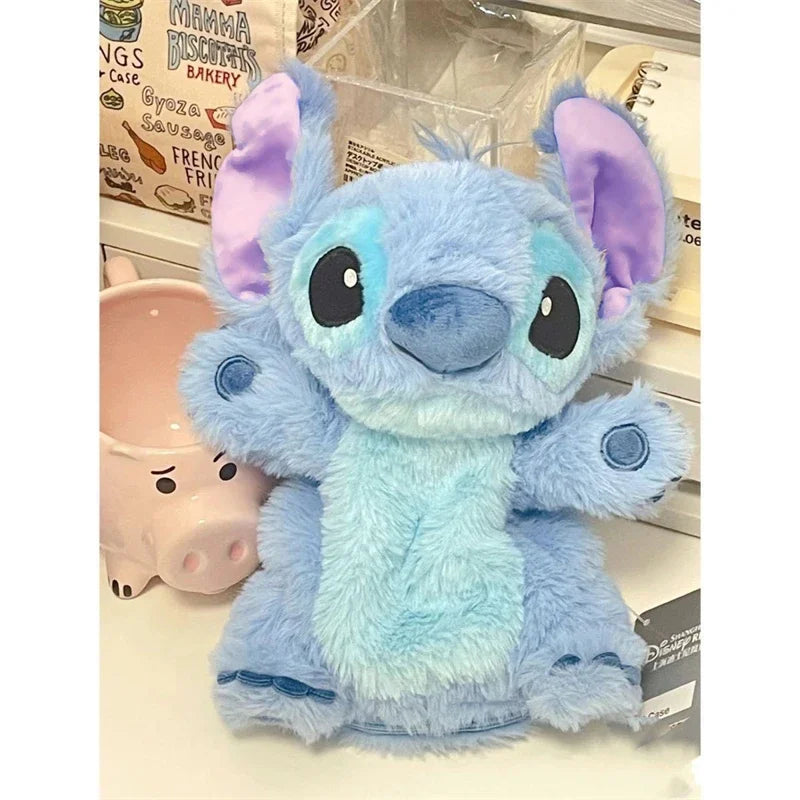 Disney Stitch Pencil Case Cute Cartoon Plush Doll Pen Container Girl&amp;Child Toys Fashion Learning Stationery Pouch Holiday Gifts