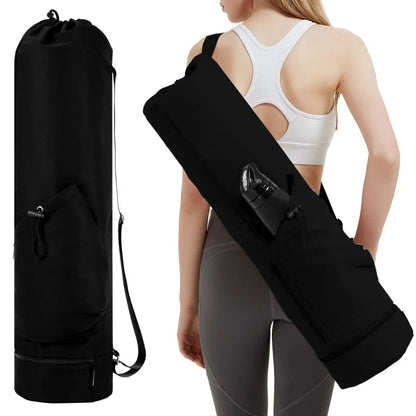 Yoga Mat Bag with Water Bottle Pocket &amp; Wet Storage – Multi-Functional Carrier for Gym, Pilates &amp; Fitness