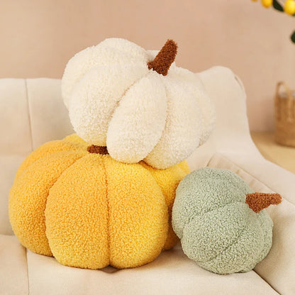 20cm New Nordic Halloween Pumpkin Plush Toy Plushie Soft Plant Stuffed Doll Holidays Props Decorative Throw Pillow for Kids