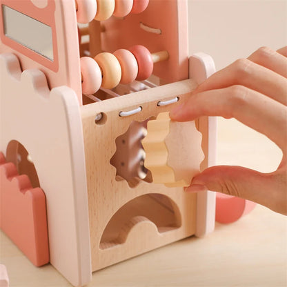 Baby Wooden Musical Instruments Montessori Toys Kids Bear Percussion Xylophone Rain Sound Pipe Music Shaker Early Education Toys