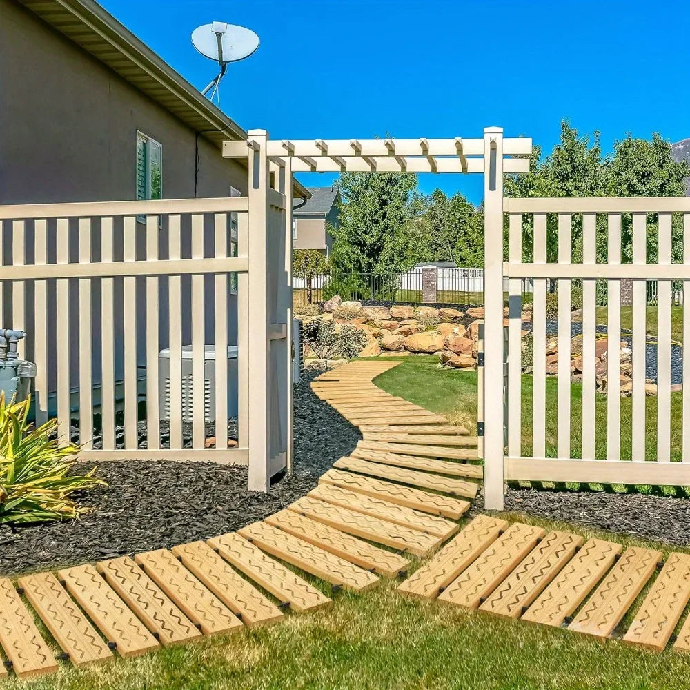 Wooden Floor Mat, Garden Decorative Path, Wooden Courtyard Floor Passage, Outdoor Courtyard Path, Party Wedding Floor Passage