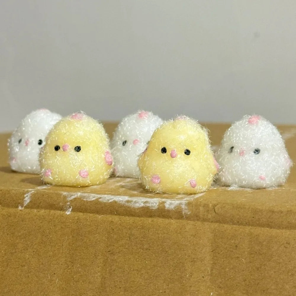 1/2Pcs Miniature Slow Rebound Relief Squeeze Toys Sticky TPR Squishy Mini Chick Stress Reliever Toys Squishy New Fidget Prop