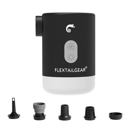 FLEXTAILGEAR MAX PUMP 2 PRO - Portable Air Pump Electric Inflator with Camping Light and Emergency Power Supply for Outdoors