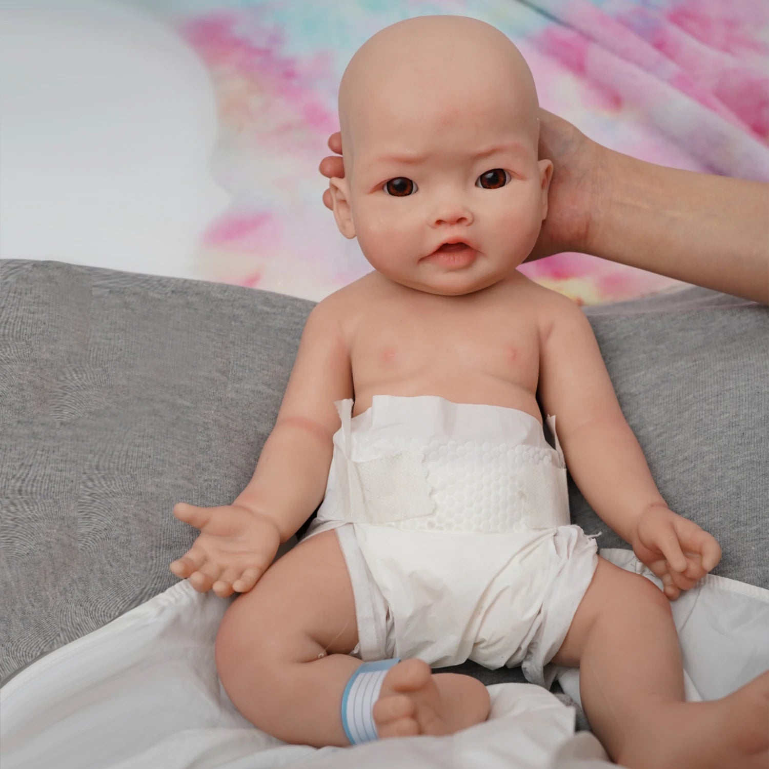 17&quot; Micro Preemie Full Body Silicone Baby Doll &quot;Harper&quot;Lifelike Mini Reborn Doll Surprice Children Anti-Stress My Melody