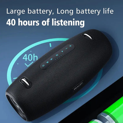 ZEALOT-S67 60W Portable Bluetooth Speaker Outdoor Party Speaker Big Loud Speaker Excellent Bass Performace 3D Speaker
