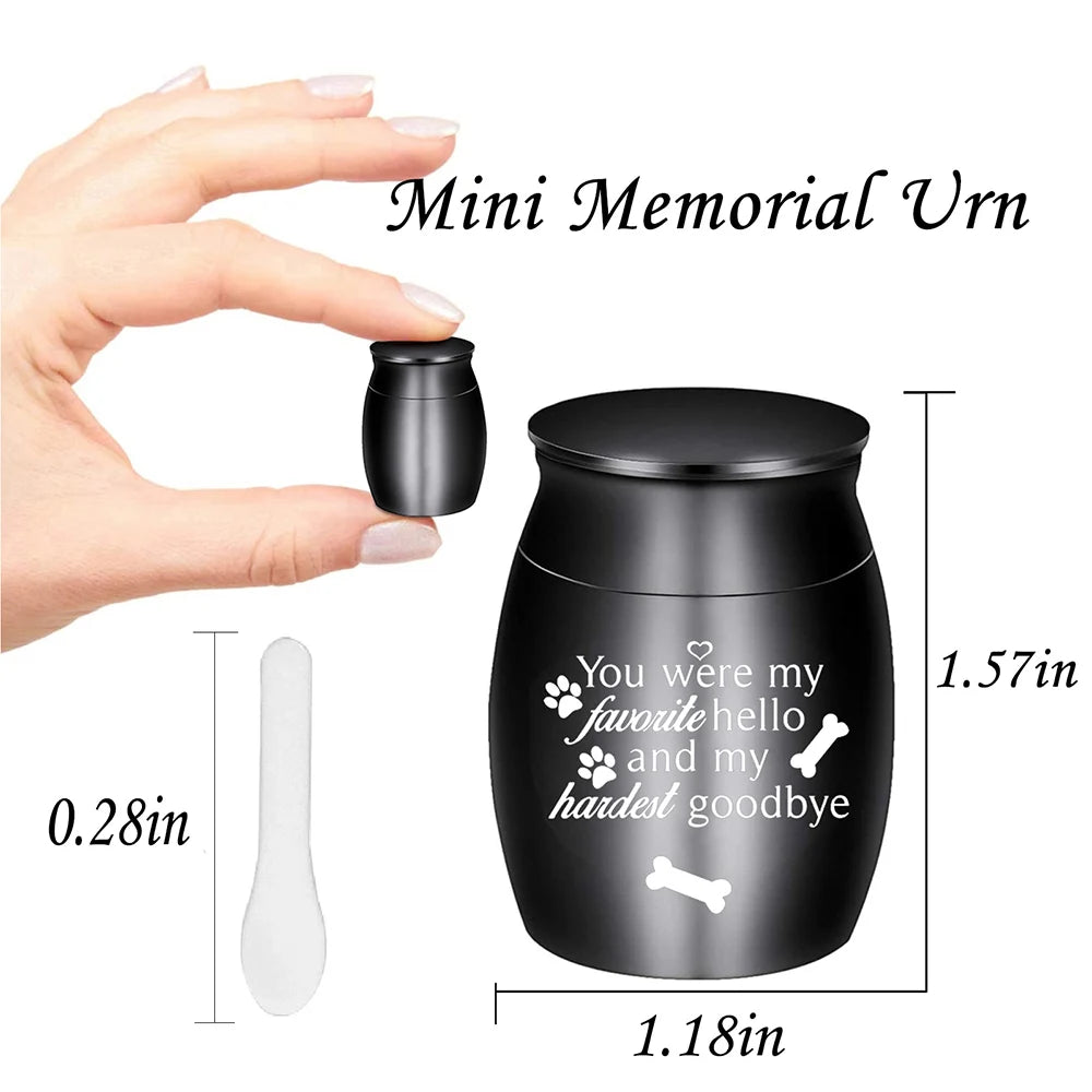 Pet Memorial Small Urn for Dog Ashes