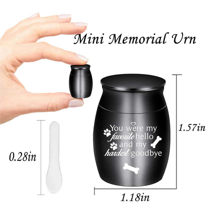 Pet Memorial Small Urn for Dog Ashes