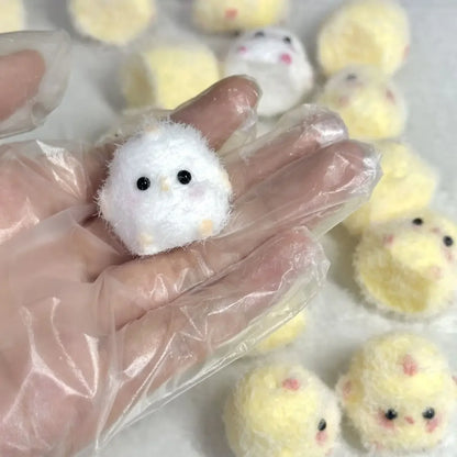 1/2Pcs Miniature Slow Rebound Relief Squeeze Toys Sticky TPR Squishy Mini Chick Stress Reliever Toys Squishy New Fidget Prop