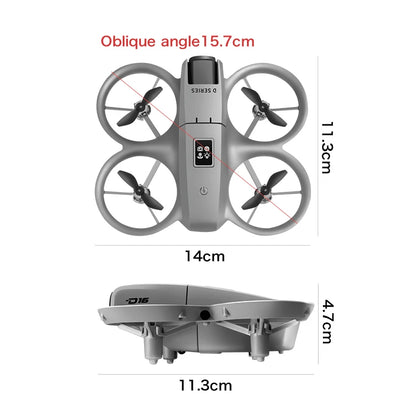 Xiaomi D16 Mini Drone with 180° Electric Adjustable 8K HD Camera WiFi Light Flow Drone Pocket Obstacle Avoidance Rc Quadcopter