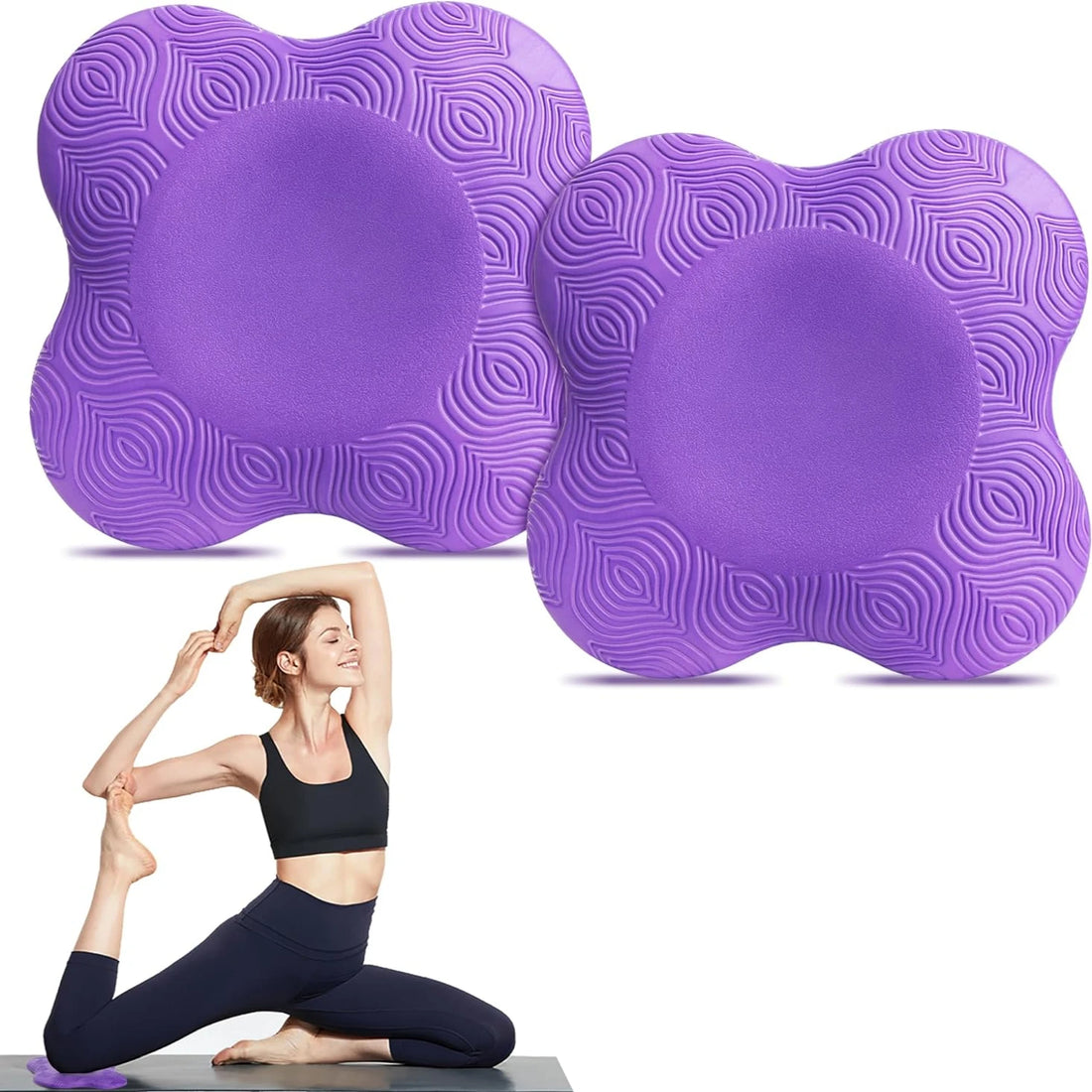 Yoga Knee Pads Set: Premium, Comfortable, and High-Quality - Enhance Your Practice with Essential Props for Optimal Comfort and