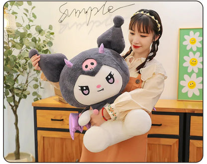 40 50 60 Cm Kawaii Large Size Demon Kuromi Plush Toys Angel Melody Doll Pillow Birthday and Holiday Gifts Cute Stuffed Toy Anime