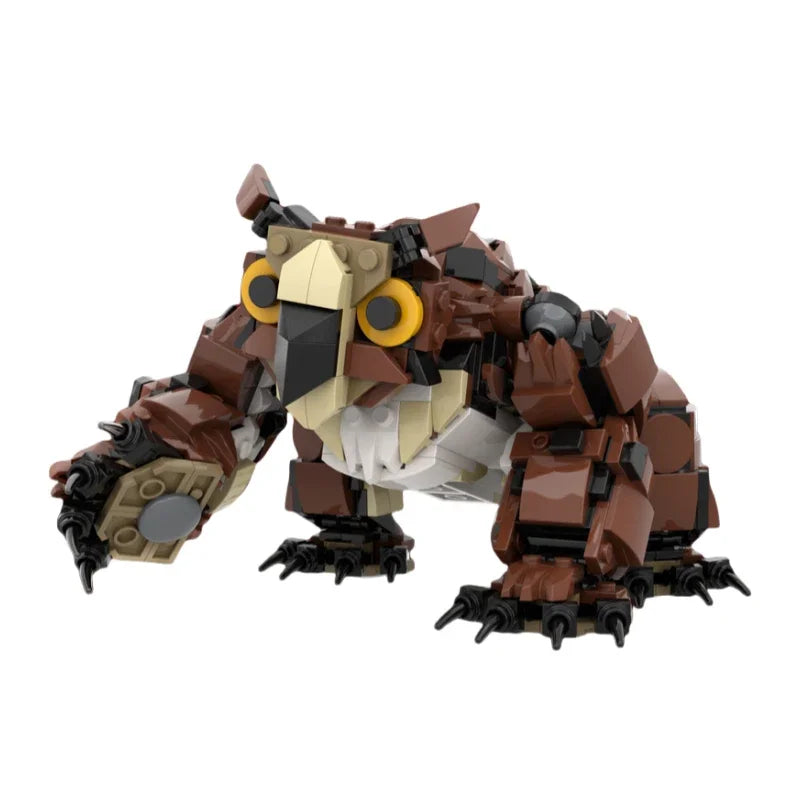 Popular Game Model MOC Building Bricks The Owl Monster In The Forest Modular Technology Gift Holiday Assemble Children Toys Suit