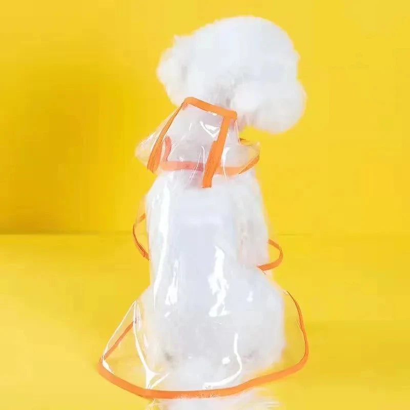 Pet Dog Puppy Transparent Rainwear Poncho